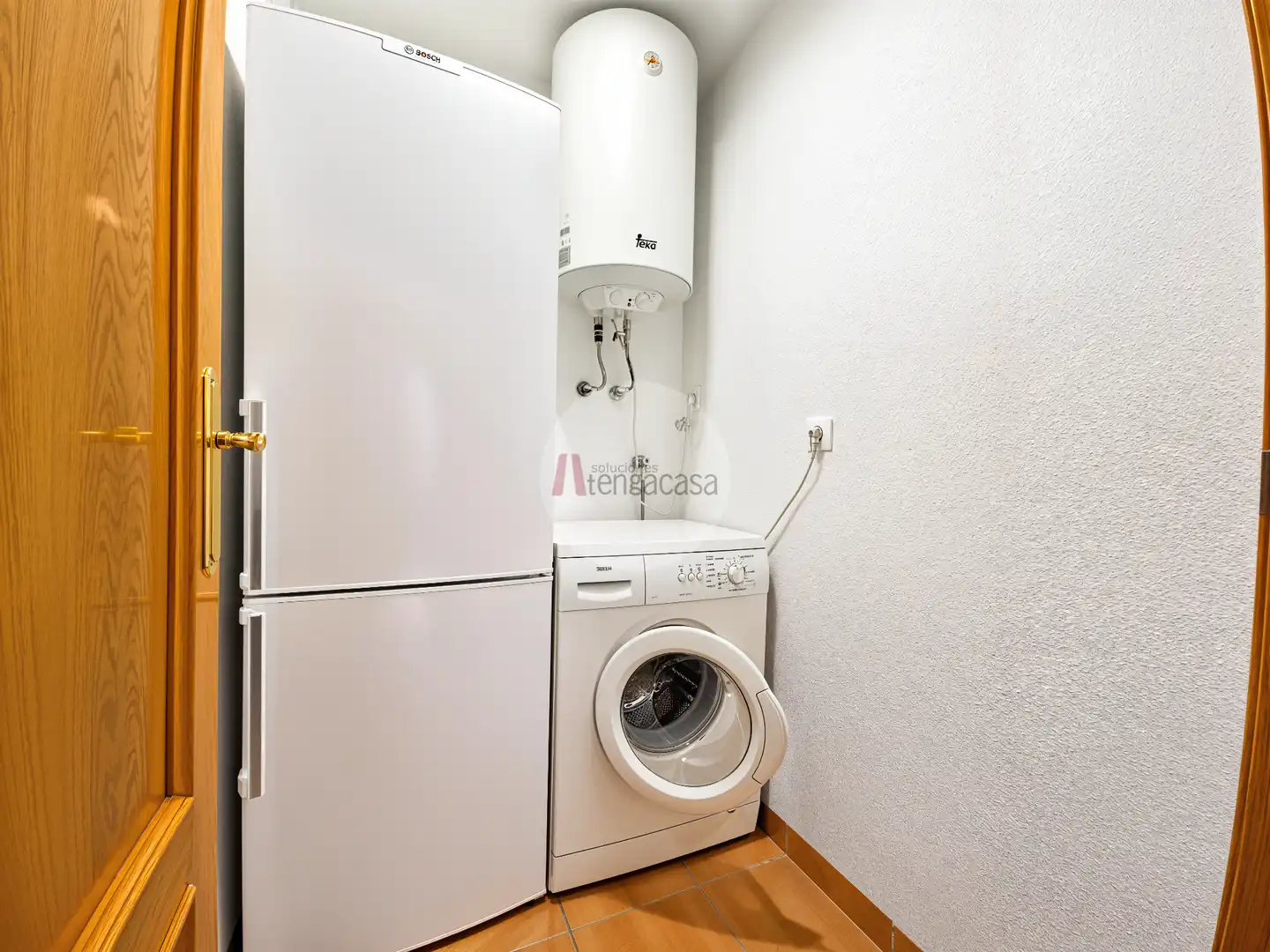 Cocina de Apartamento de alquiler en Madrid con Aire acondicionado, Calefacción y Parquet