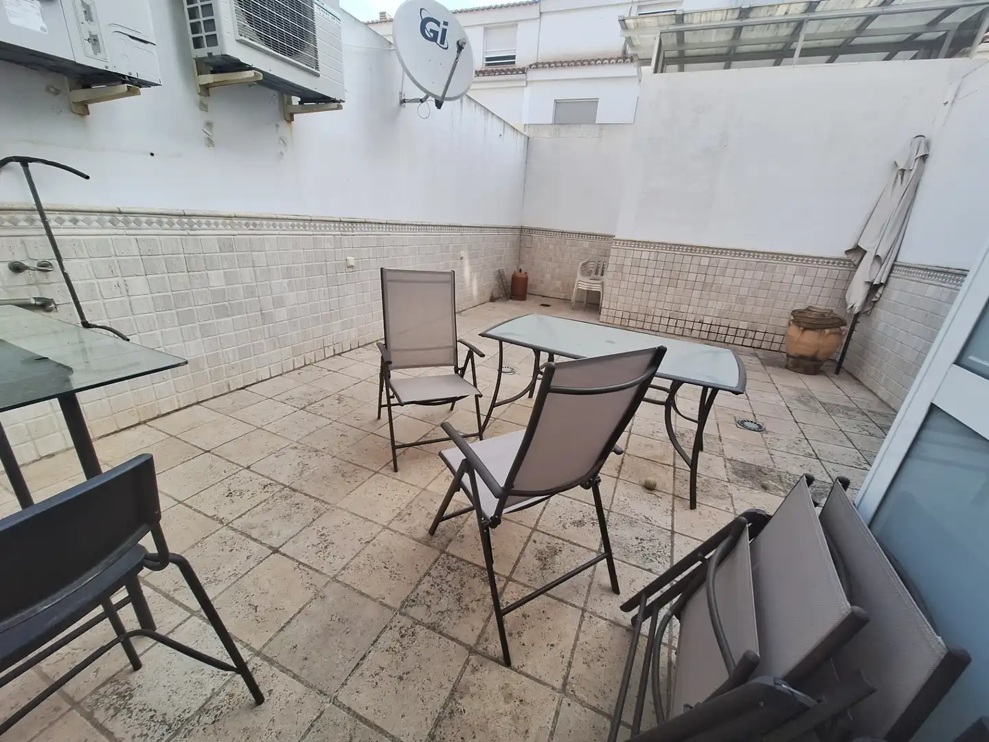 Terrassa de Casa adosada en venda en Sueca amb Aire condicionat, Parquet i Terrassa
