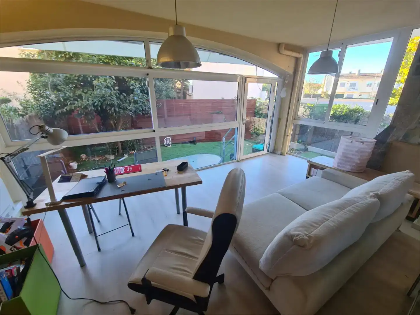 Sala de estar de Casa o chalet de alquiler en Cambrils con Aire acondicionado, Jardín privado y Parquet