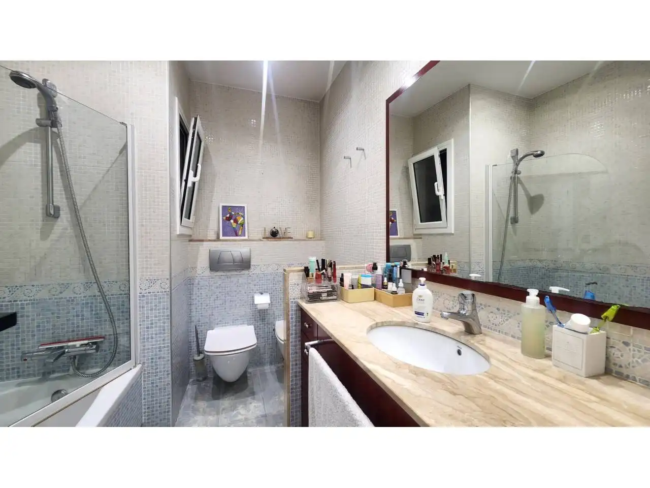 Bathroom of Flat for sale in Barcelona  with Air Conditioner, Parquet flooring and Terrace