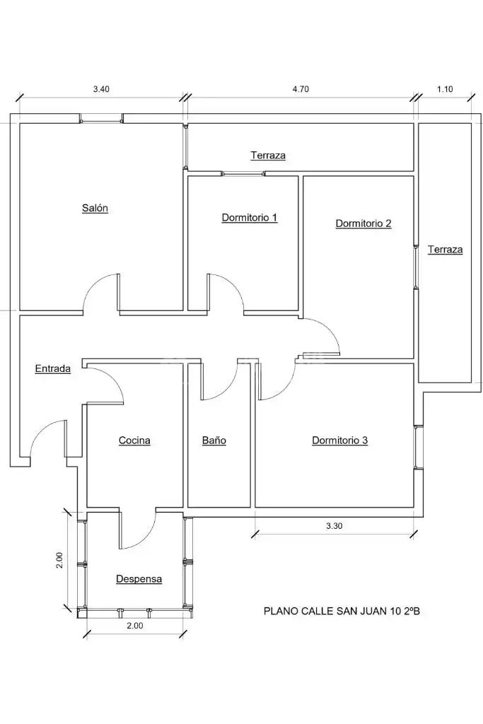 Flat for sale in Barrio de la Estación