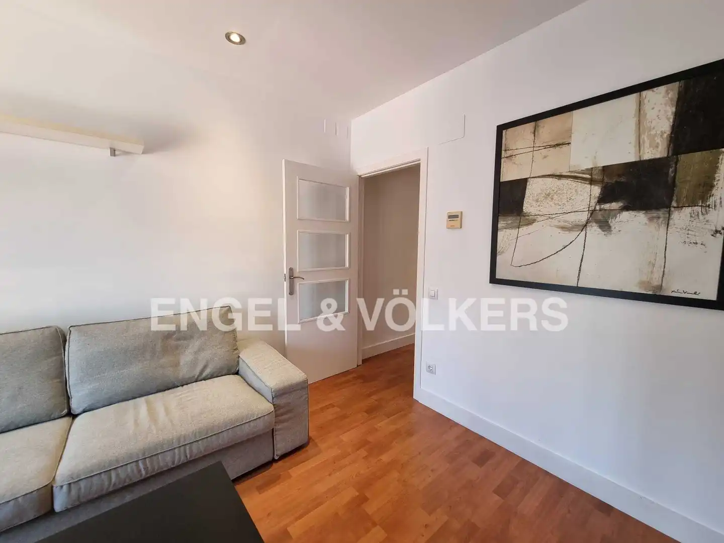 Wohnzimmer von Wohnung zur Miete in Barcelona mit Klimaanlage, Heizung und Parkett