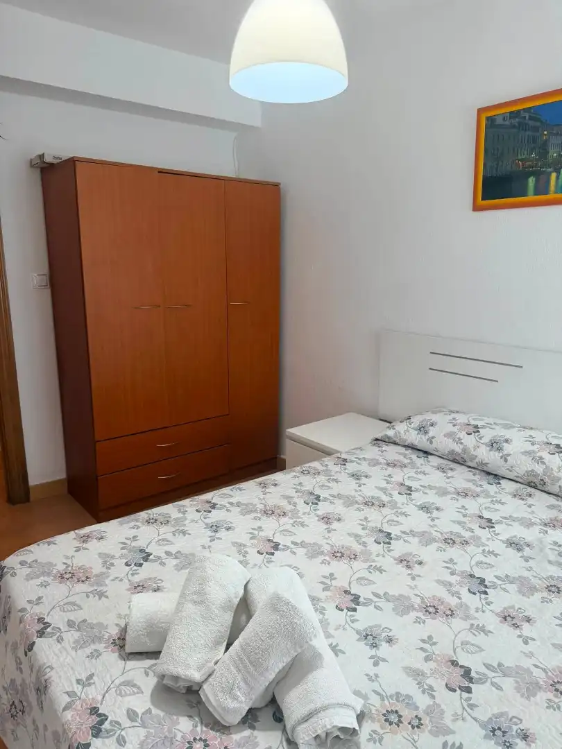 Bedroom of Flat for sale in Torrelavega   with Heating, Parquet flooring and Furnished