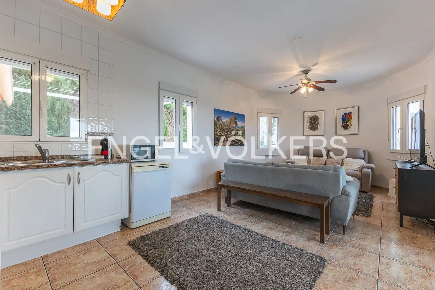 Living room of Houses for sale in Pedreguer  with Air Conditioner, Heating and Private garden