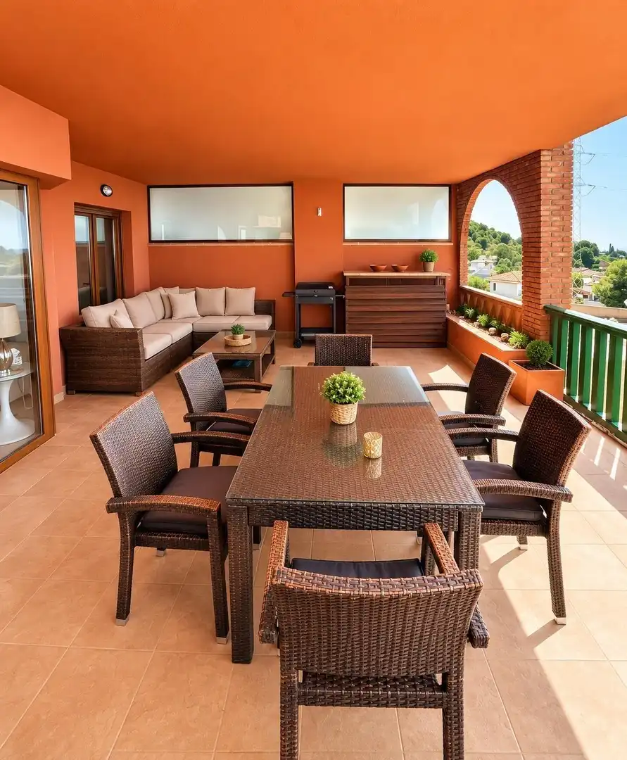Terraza de Apartamento en venta en Benalmádena con Aire acondicionado, Jardín privado y Terraza