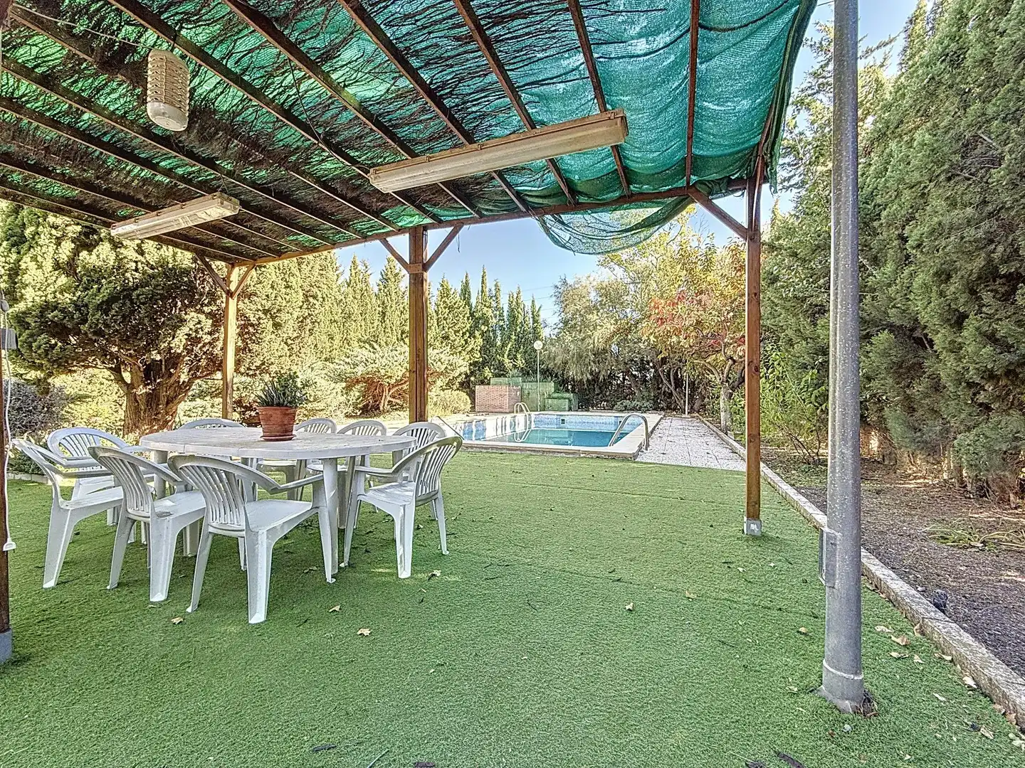 Terraza de Finca rústica en venta en Castalla con Jardín privado, Terraza y Piscina