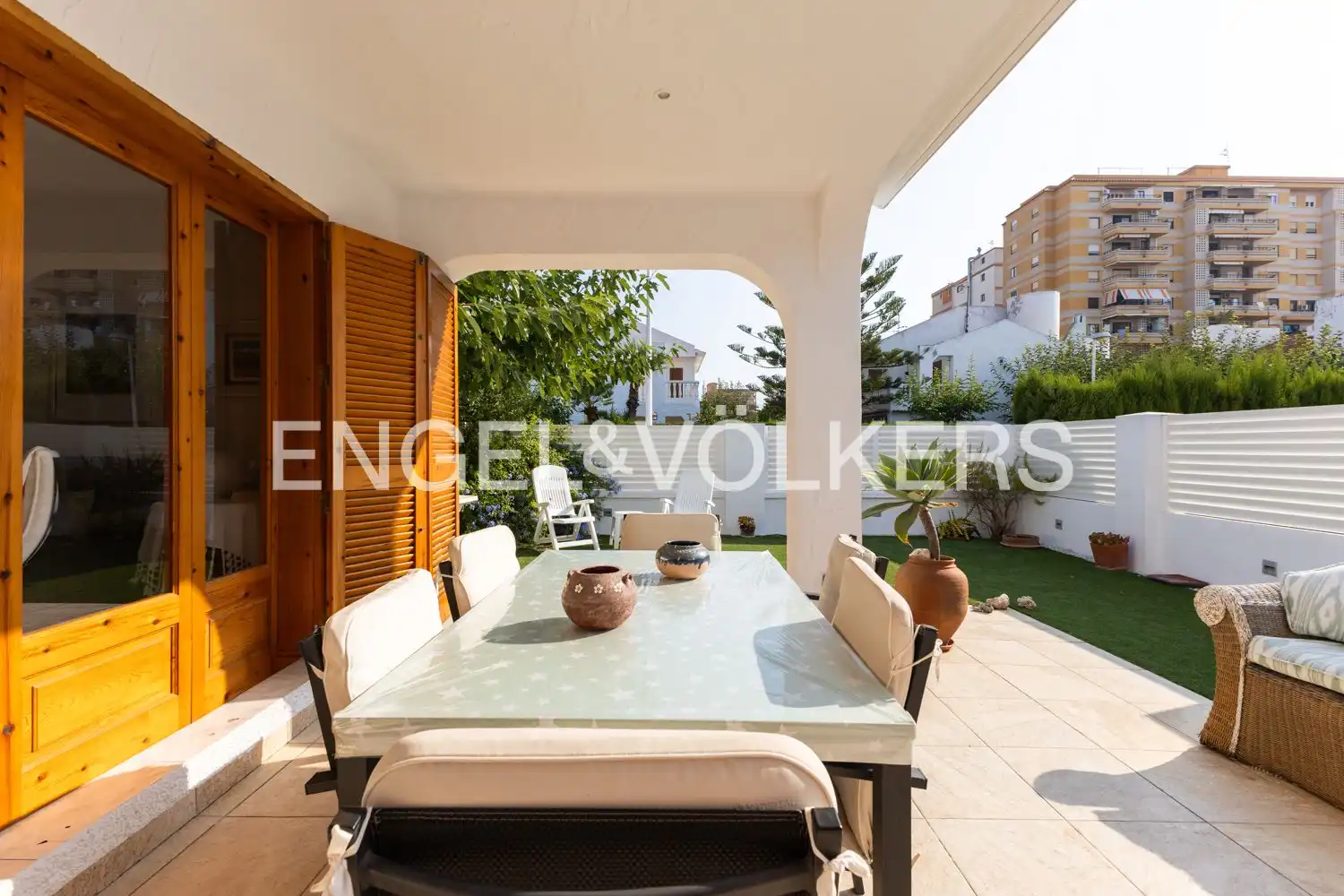 Terrassa de Casa adosada en venda en Oropesa del Mar / Orpesa amb Calefacció, Jardí privat i Terrassa