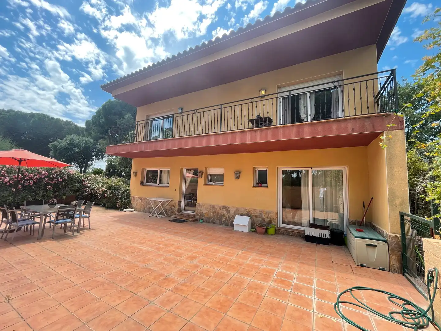 Exterior view of Houses for sale in Caldes de Malavella  with Heating, Private garden and Terrace
