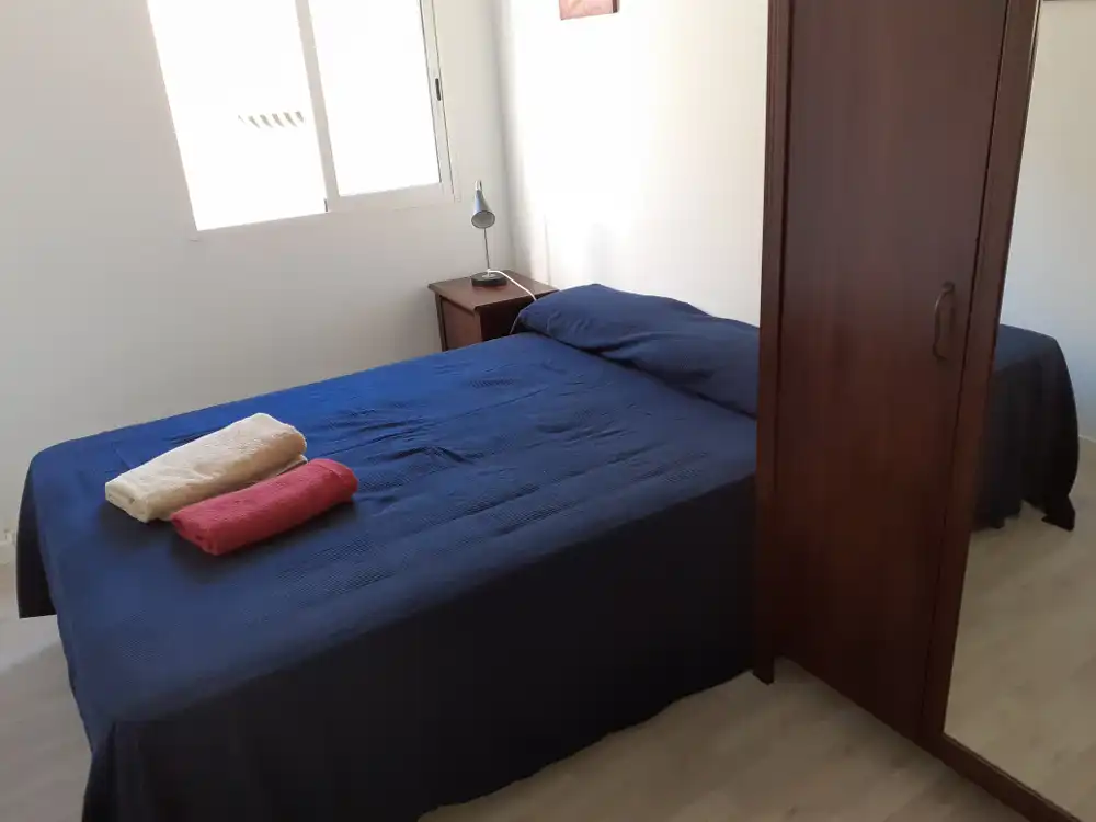 Schlafzimmer von Wohnung zum Verkauf in Valencia mit Klimaanlage, Parkett und Möbliert