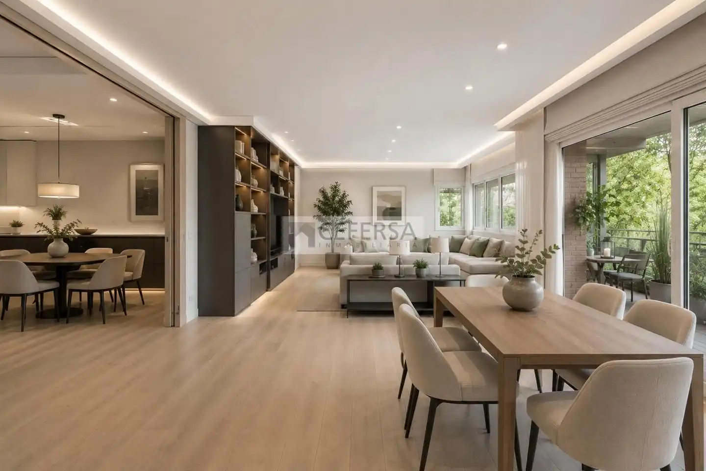 Sala de estar de Piso en venta en Barcelona con Aire acondicionado, Calefacción y Parquet