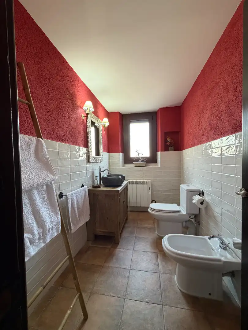 Baño de Finca rústica en venta en Moià con Calefacción, Jardín privado y Parquet