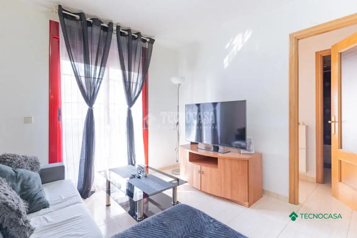 Sala de estar de Piso en venta en Roquetas de Mar con Amueblado y Balcón