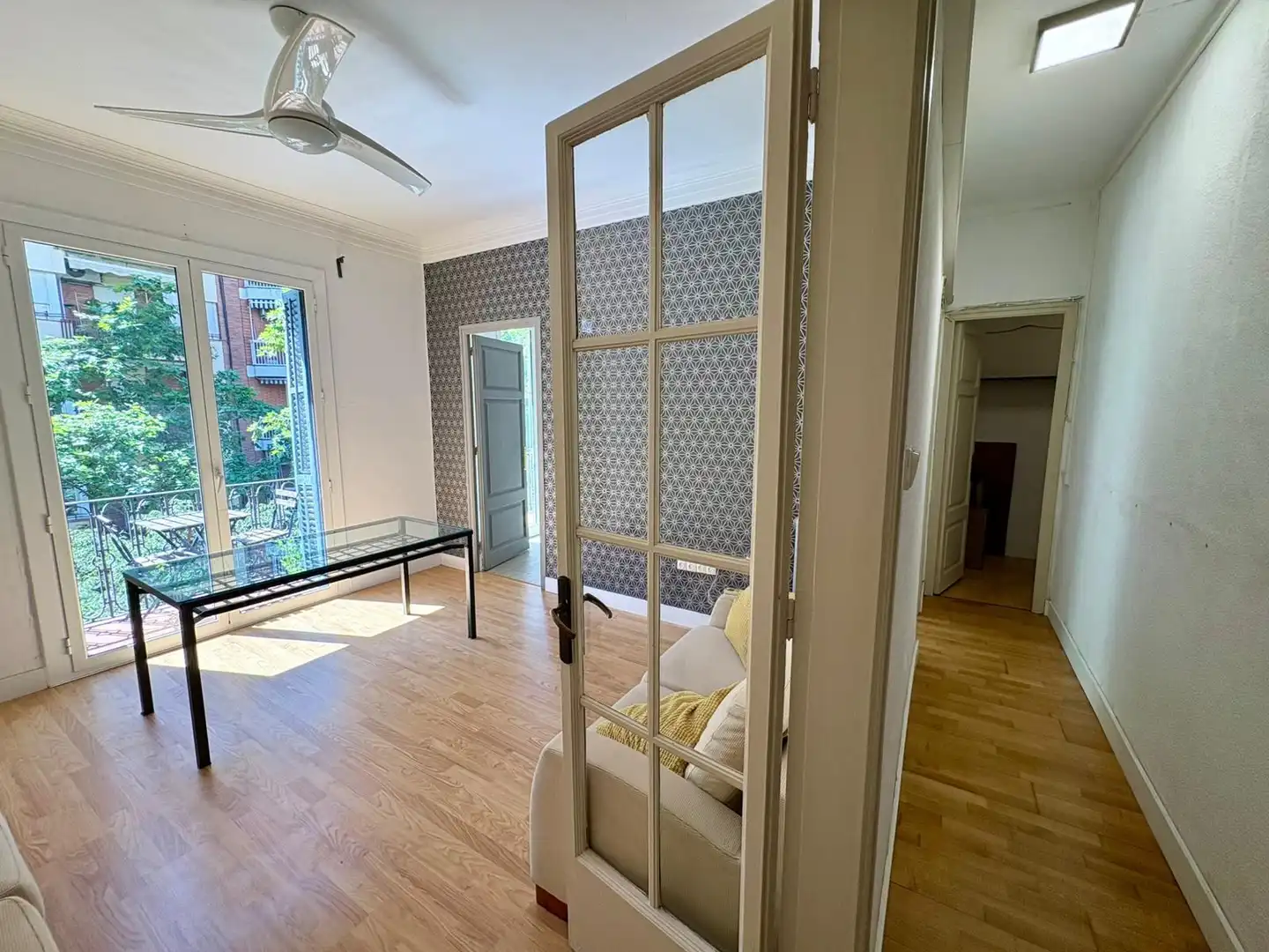 Sala de estar de Piso en venta en Barcelona con Aire acondicionado, Parquet y Trastero