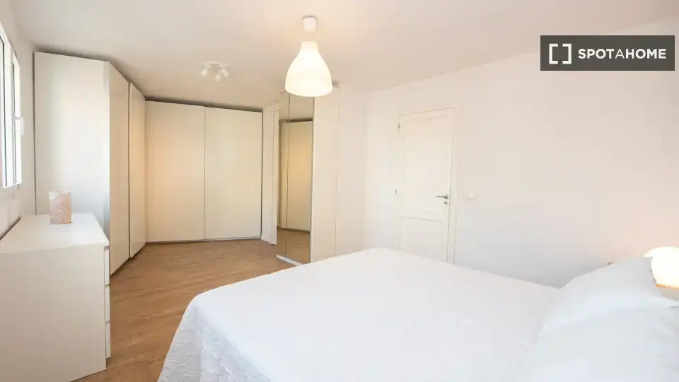 Schlafzimmer von Wohnungen zur untervermieten in  Palma de Mallorca mit Klimaanlage, Terrasse und Möbliert