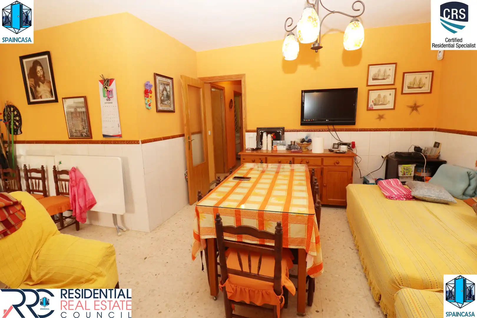 Living room of Houses for sale in Cartaya  with Air Conditioner, Private garden and Terrace