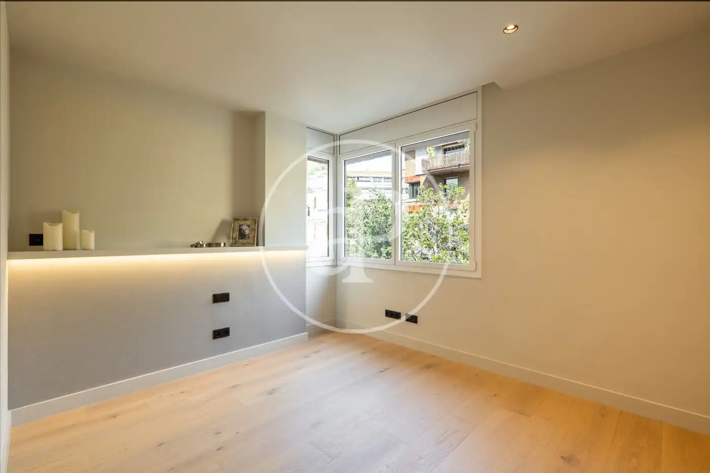 Wohnzimmer von Wohnung zum Verkauf in Barcelona mit Klimaanlage, Heizung und Terrasse