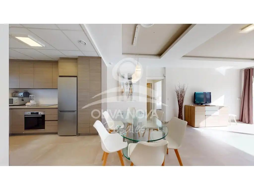 Vista exterior de Apartament en venda en Oliva amb Aire condicionat, Jardí privat i Piscina