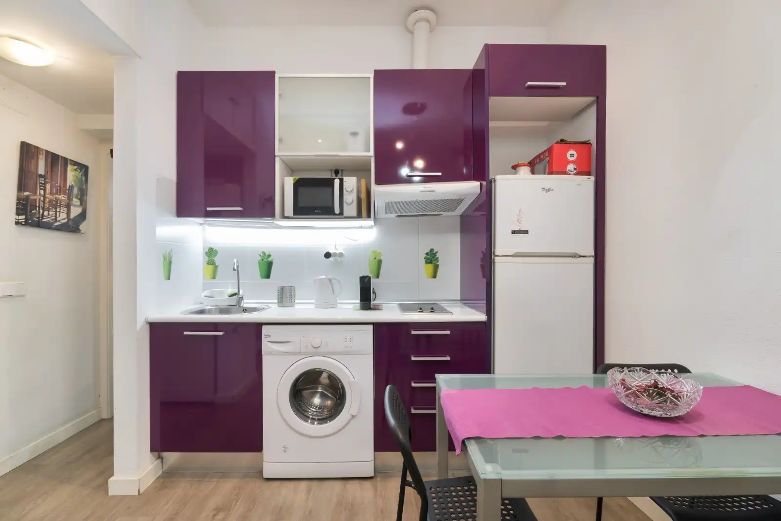 Küche von Wohnung zur Miete in Madrid mit Klimaanlage und Möbliert