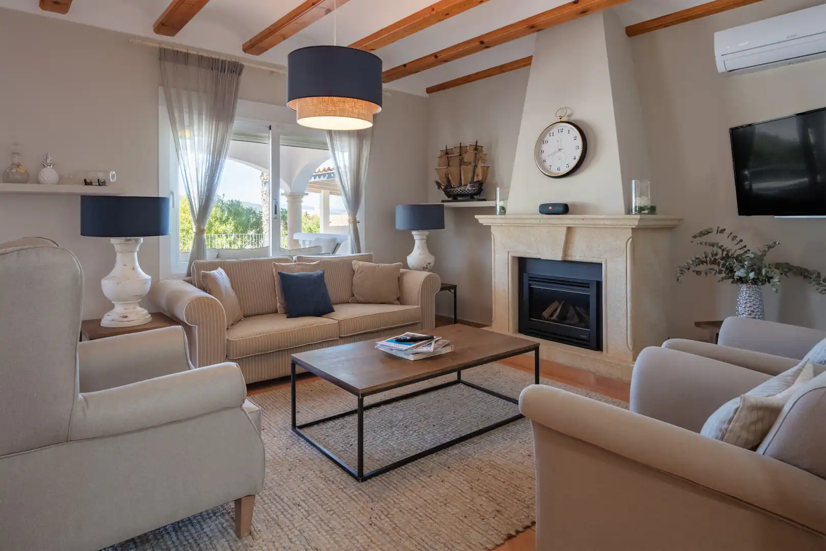 Living room of Houses for sale in Jávea / Xàbia  with Air Conditioner, Heating and Private garden