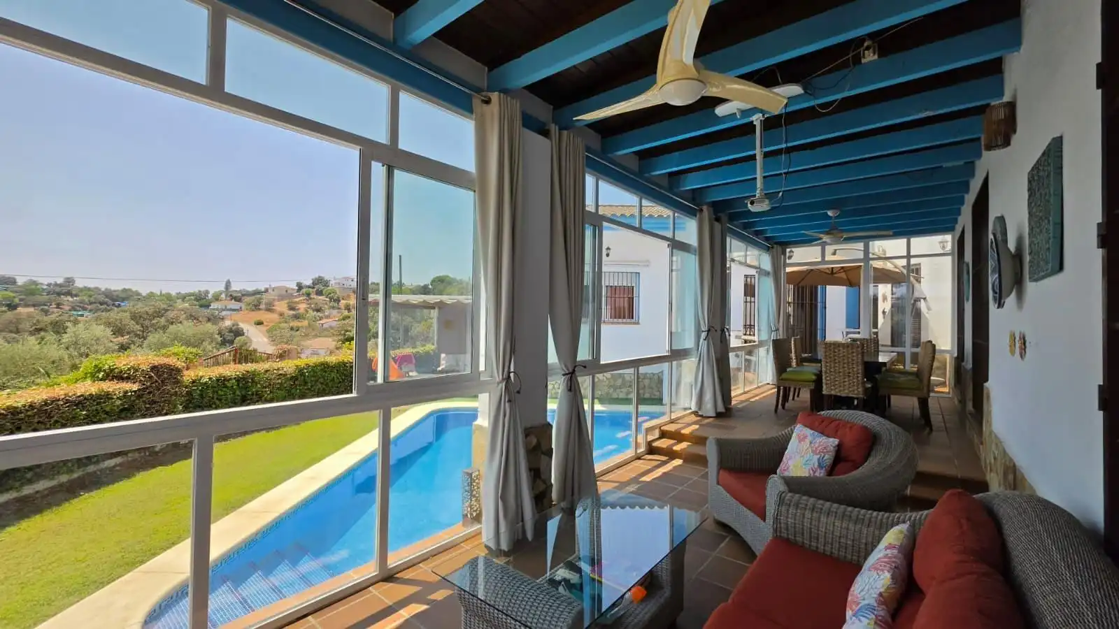 Terraza de Casa o chalet en venta en Guillena con Aire acondicionado y Piscina