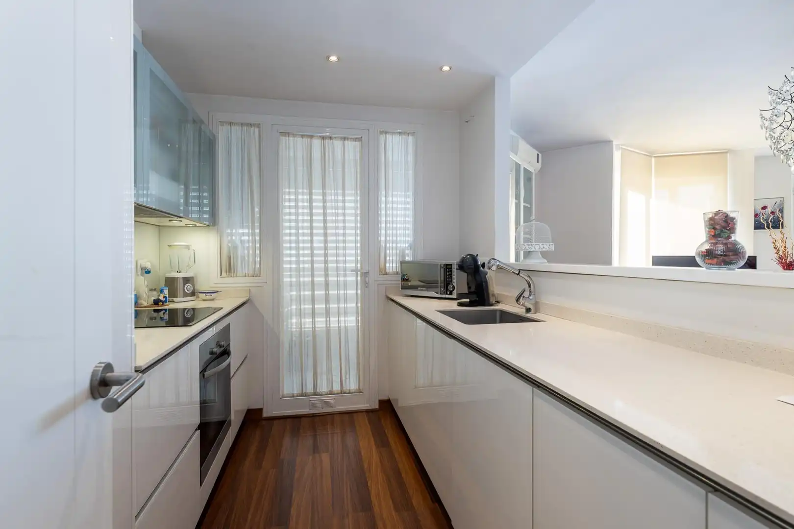 Küche von Wohnung zum Verkauf in  Palma de Mallorca mit Klimaanlage, Heizung und Parkett