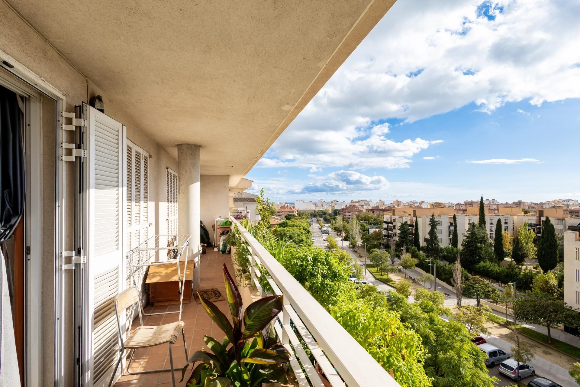 Balcony of Attic for sale in  Palma de Mallorca  with Air Conditioner, Private garden and Terrace