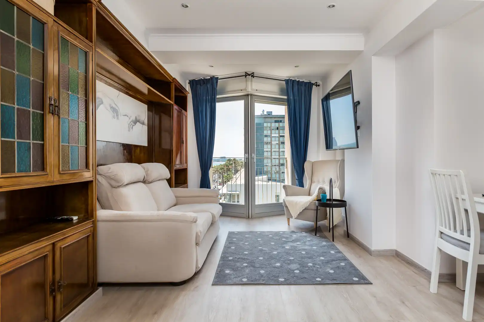 Sala de estar de Piso en venta en Barcelona con Aire acondicionado, Calefacción y Amueblado