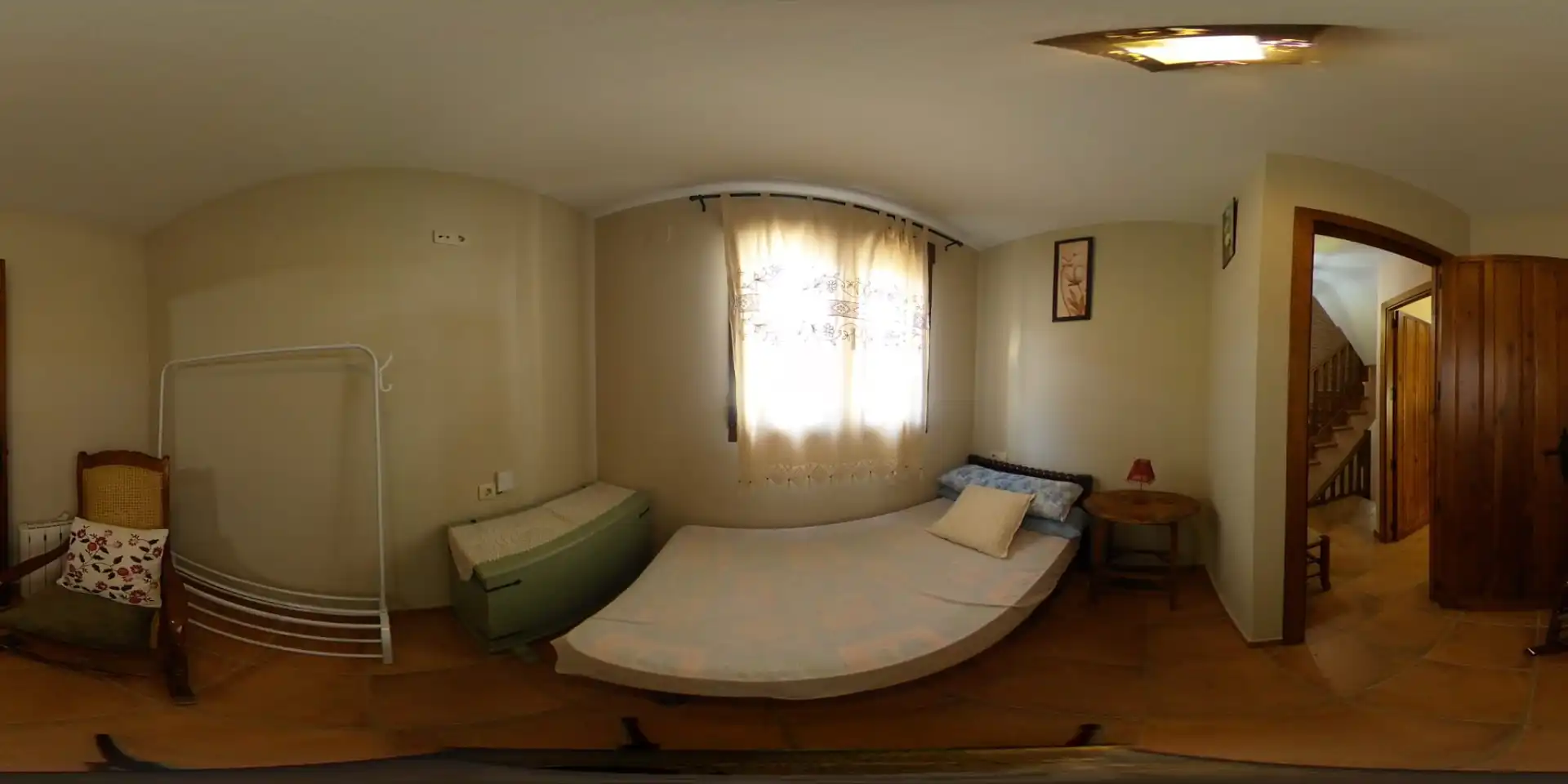 Schlafzimmer von Country house zum Verkauf in Barrado mit Heizung, Möbliert und Waschmaschine