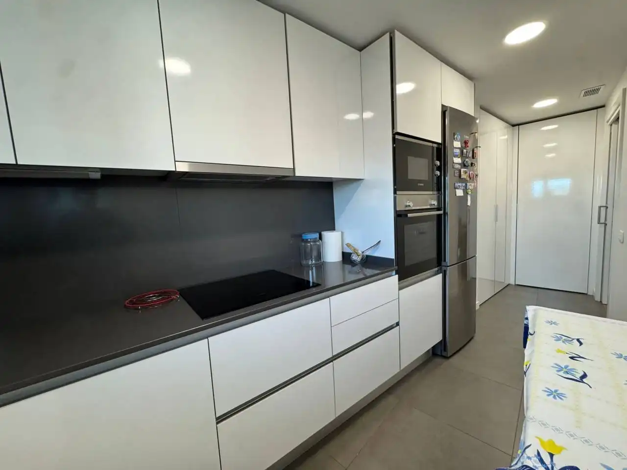 Küche von Wohnung zum Verkauf in Granollers mit Klimaanlage, Heizung und Parkett