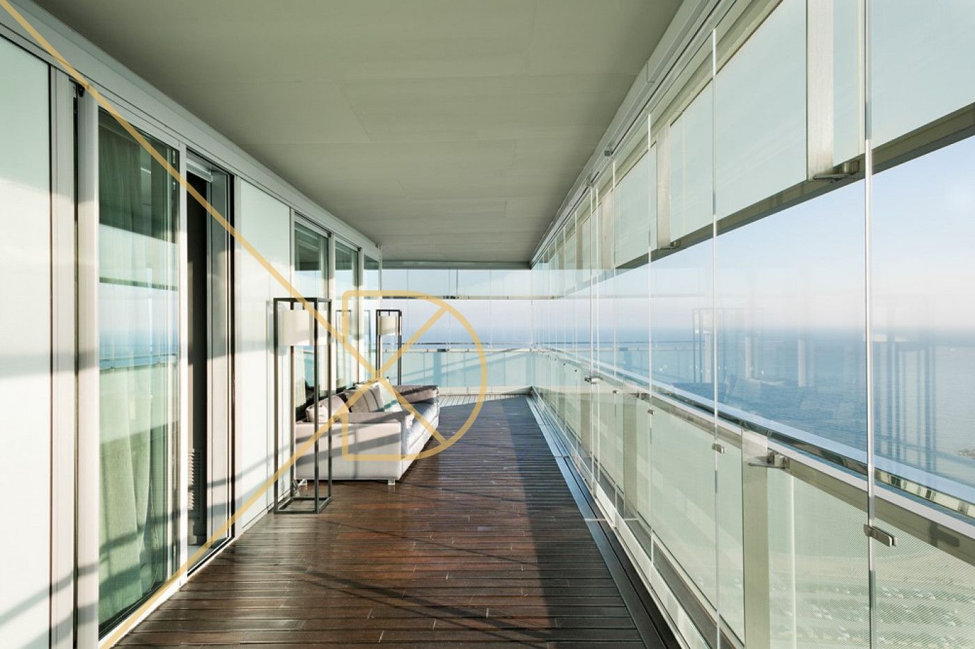 Balcony of Duplex for sale in  Barcelona Capital  with Air Conditioner, Heating and Terrace
