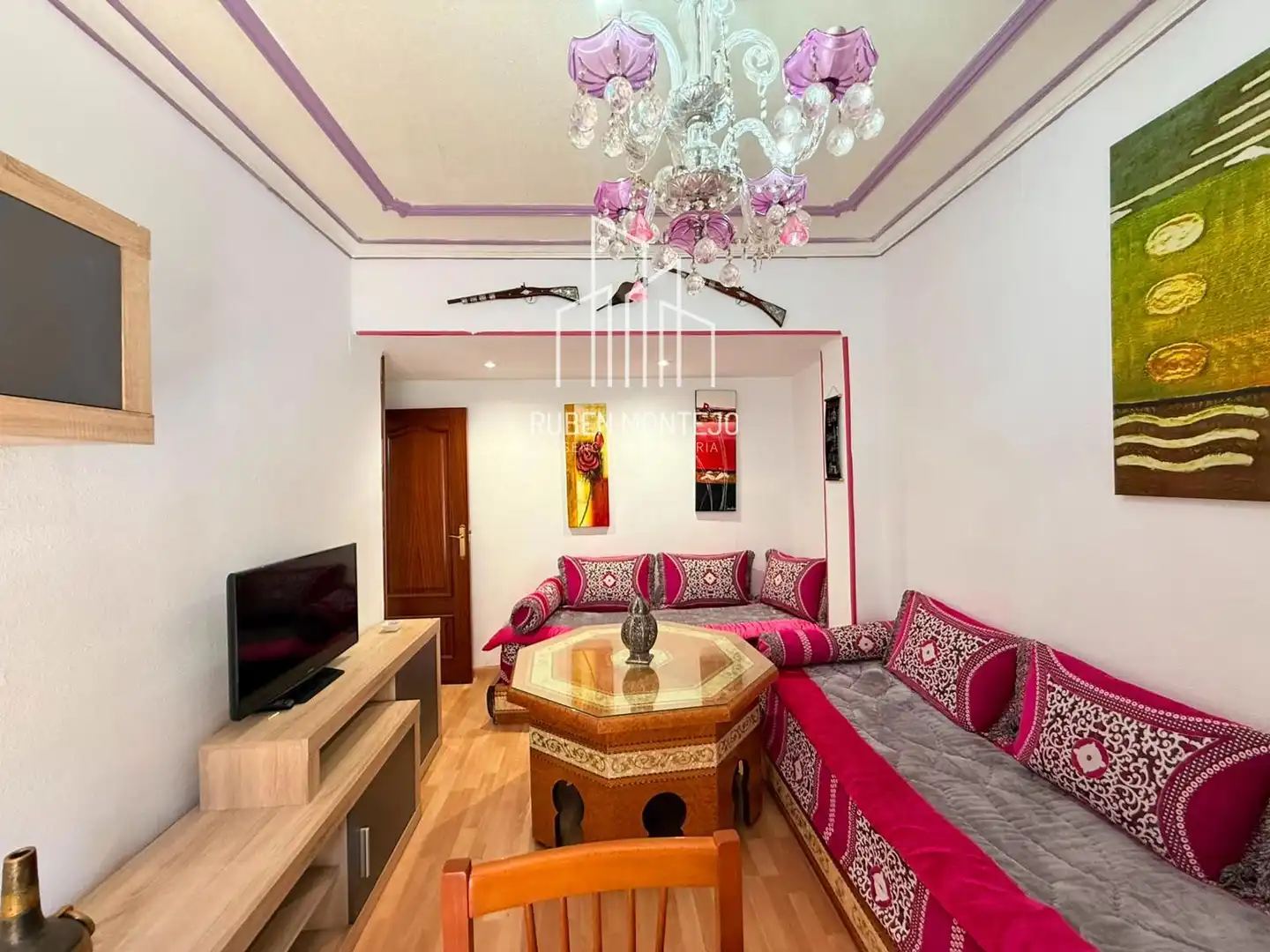 Sala de estar de Piso de alquiler en Salamanca con Calefacción, Parquet y Terraza