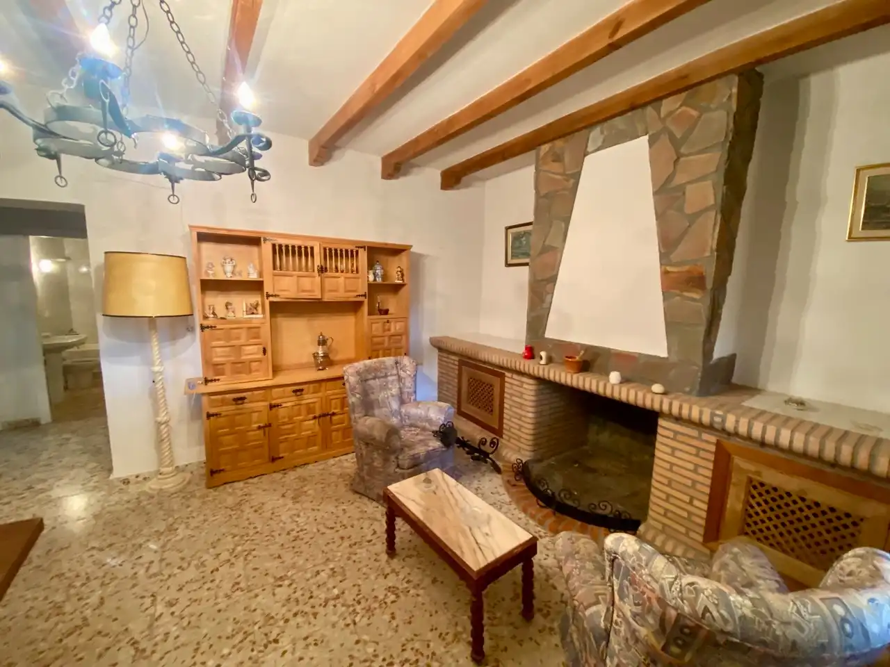 Sala d'estar de Casa o xalet en venda en Villarrubia de los Ojos amb Aire condicionat, Calefacció i Jardí privat
