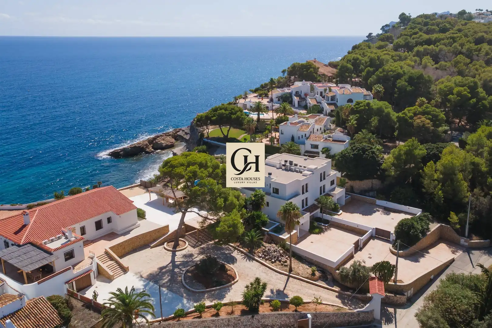 Außenansicht von Haus oder Chalet zum Verkauf in Moraira mit Klimaanlage, Privatgarten und Terrasse
