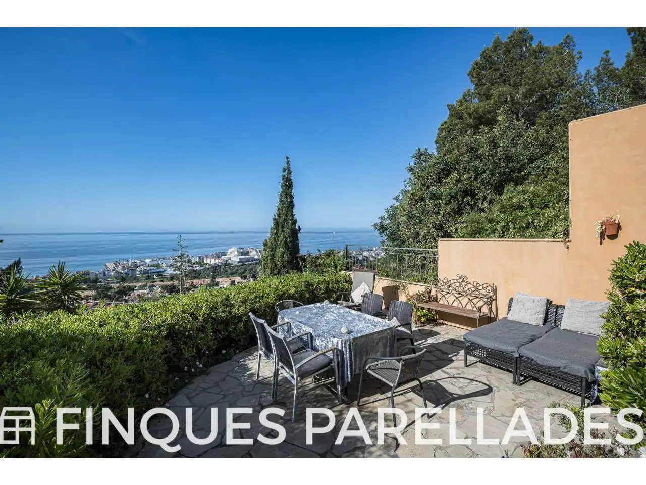 Exterior view of Houses for sale in Sitges  with Terrace and Swimming Pool
