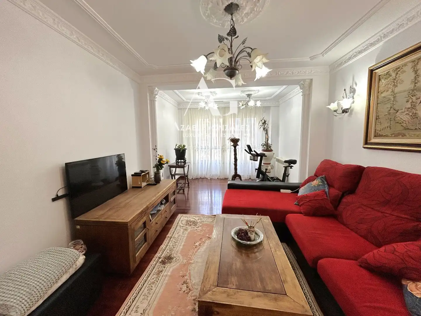 Living room of Flat for sale in Población de Campos  with Heating and Furnished