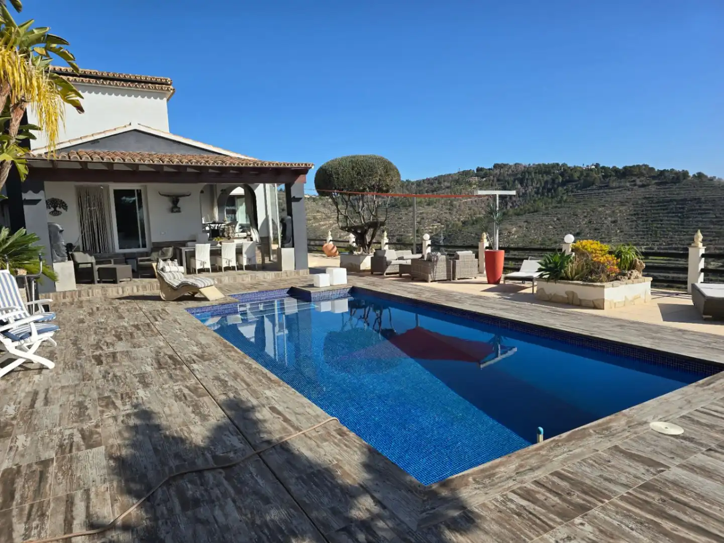 Piscina de Casa o chalet en venta en Calpe / Calp con Aire acondicionado, Calefacción y Jardín privado