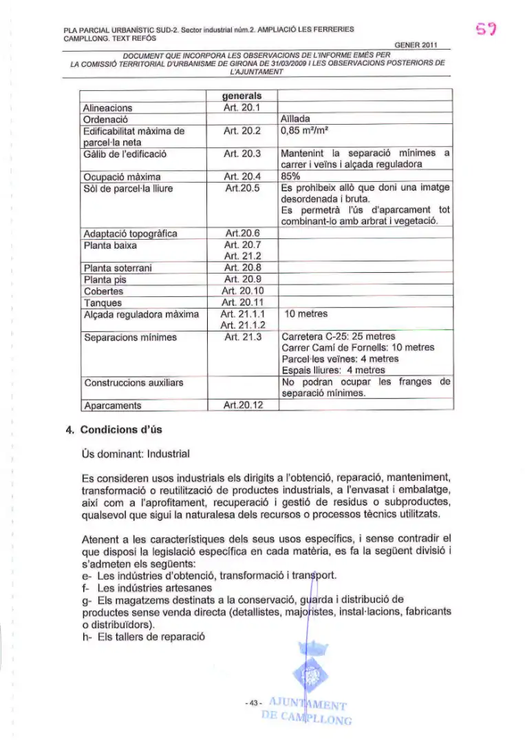 Industriegrundstück zum Verkauf in Campllong, imagen 6