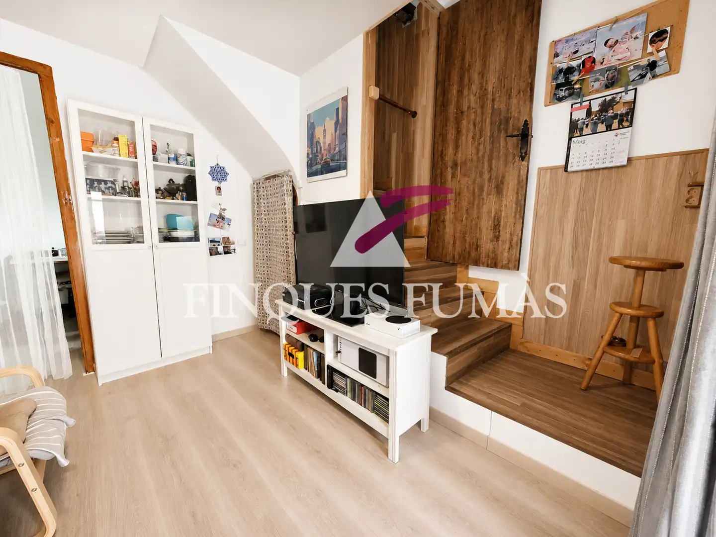 Balcony of Houses for sale in Calaf  with Heating, Parquet flooring and Storage room