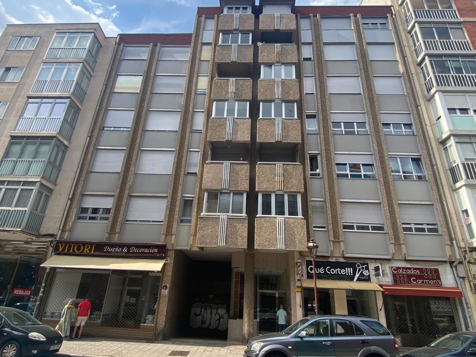 Exterior view of Flat for sale in Burgos Capital  with Heating, Parquet flooring and Terrace