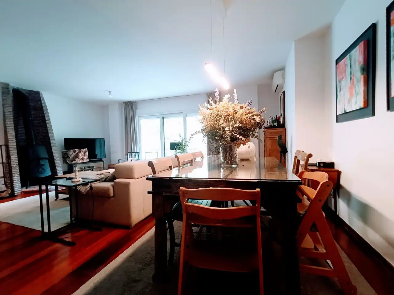 Comedor de Piso de alquiler en Madrid con Aire acondicionado, Calefacción y Parquet