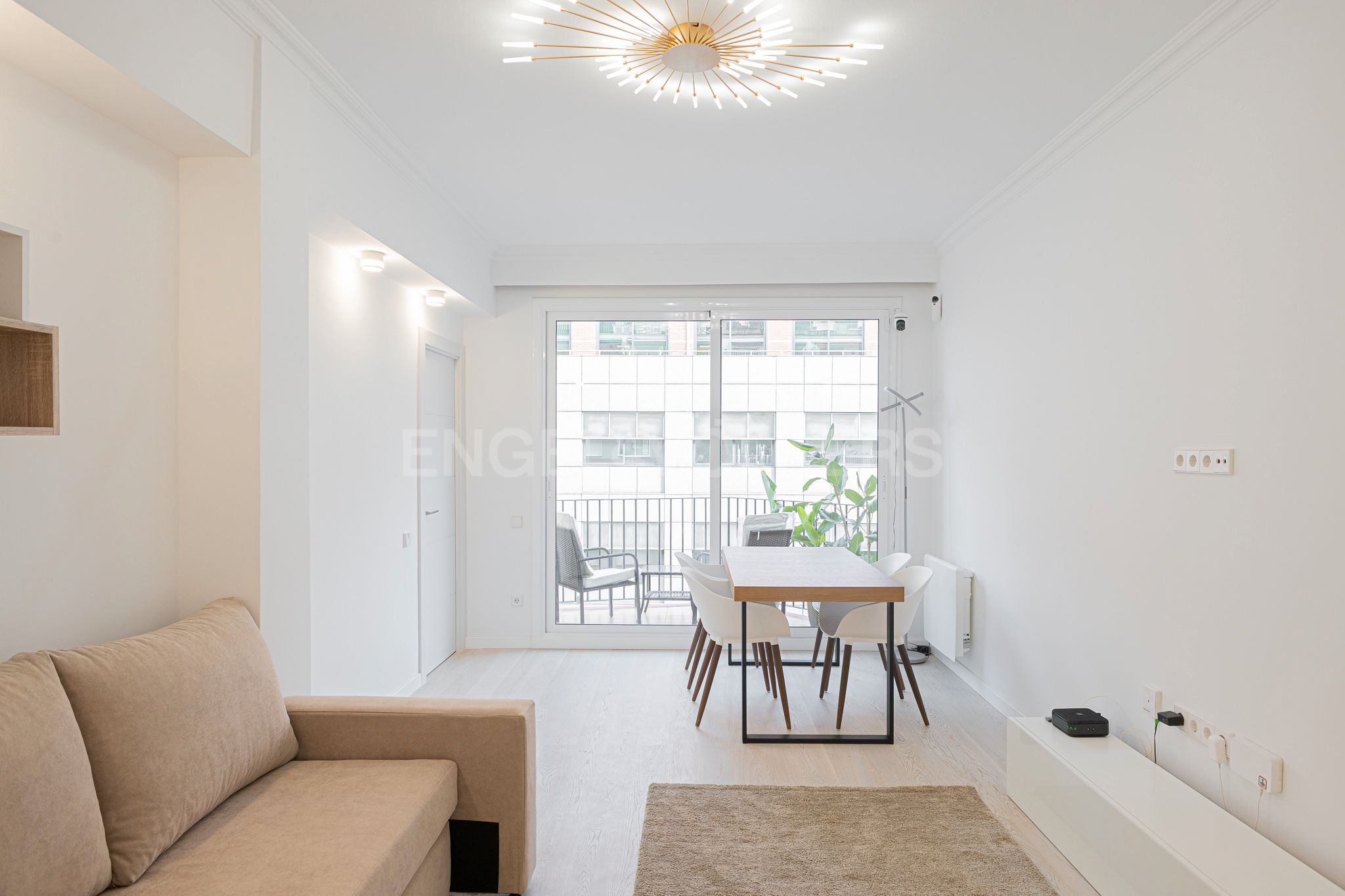 Living room of Apartment for sale in  Barcelona Capital  with Air Conditioner, Heating and Balcony