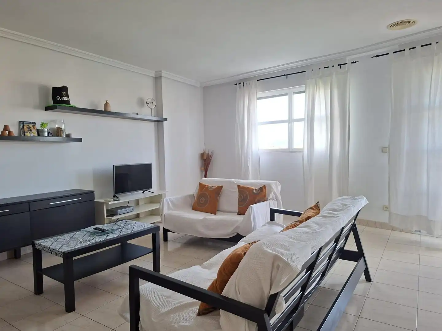 Sala de estar de Piso de alquiler en Murcia con Trastero, Amueblado y Balcón