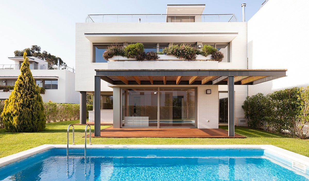 Exterior view of Houses for rent in Sant Vicenç de Montalt  with Private garden, Parquet flooring and Terrace