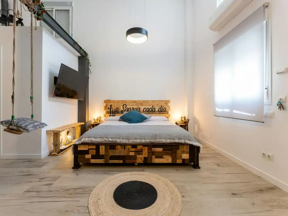 Habitación de Estudio de alquiler en Málaga con Aire acondicionado, Calefacción y Parquet