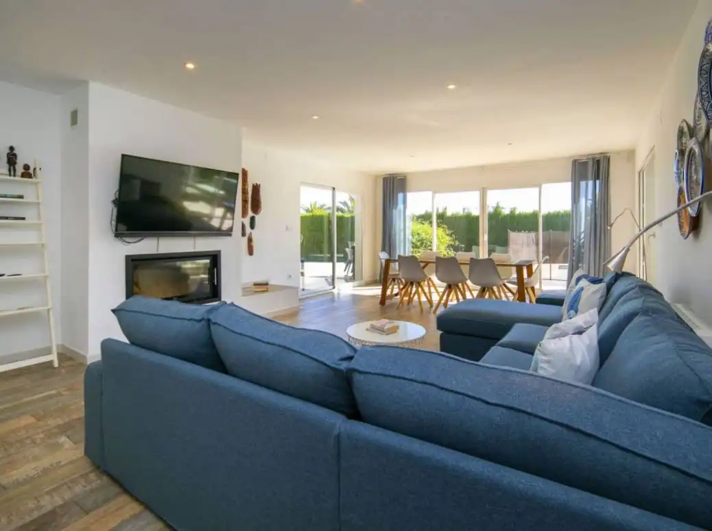 Sala de estar de Casa o chalet en venta en Calpe / Calp con Aire acondicionado, Calefacción y Amueblado