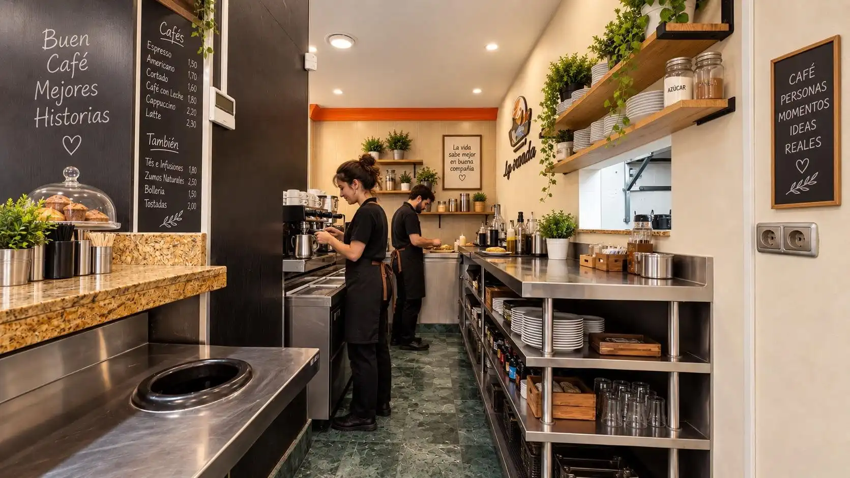 Cocina de Local en venta en Granada con Aire acondicionado y Amueblado