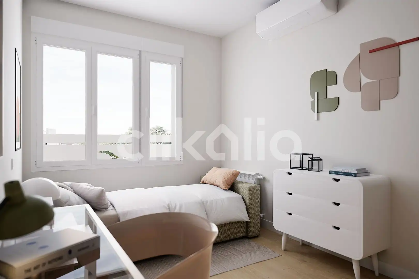 Bedroom of Flat for sale in Sevilla  with Air Conditioner and Terrace