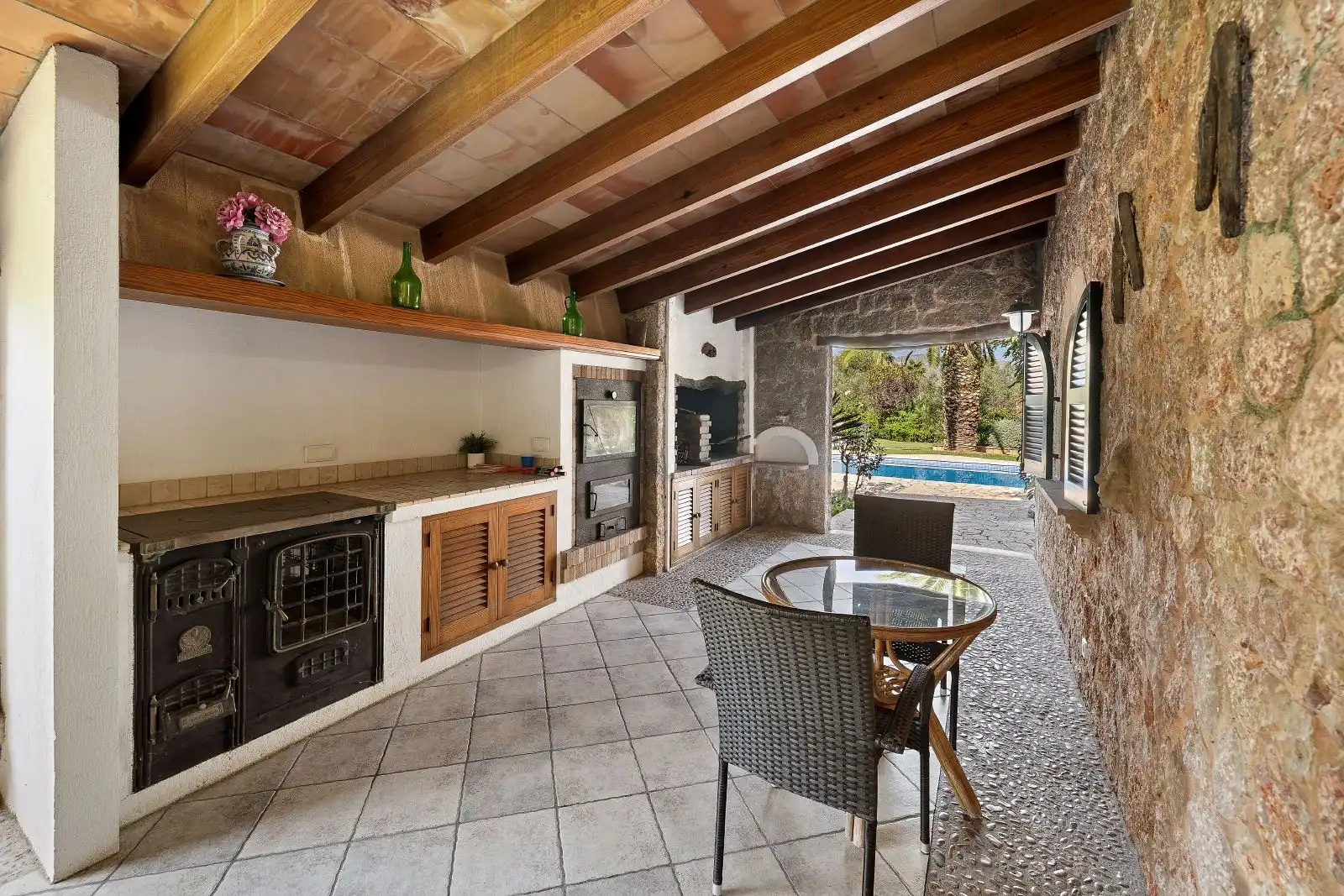 Terrace of Country homes for sale in Pollença  with Air Conditioner, Heating and Private garden