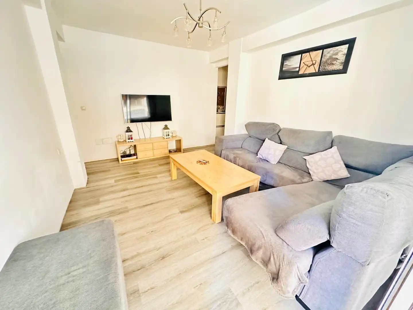 Living room of Flat for sale in Málaga Capital  with Terrace and Balcony