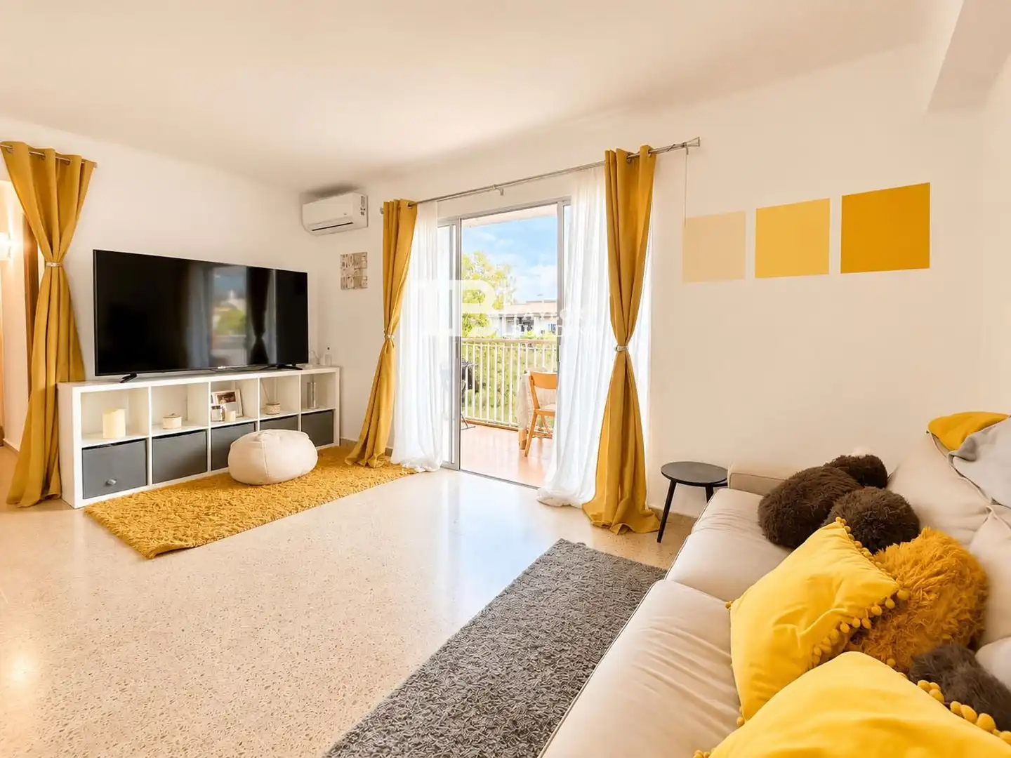 Sala d'estar de Pis en venda en Calvià amb Aire condicionat, Calefacció i Terrassa